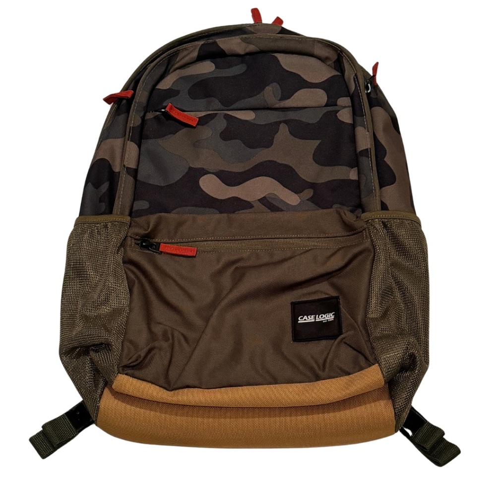 Case Logic Uplink Backpack in Olive Camo Holds 15 inch Laptop